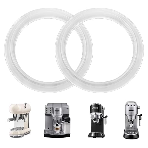 KLINNA 2 Stück Silikondichtung, Ersatzteile für Delonghi Siebträger Brühgruppe, Dichtungen EC680 EC685 EC820 EC850 EC860 EC695, ID Ø47mm von KLINNA