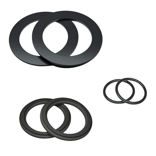 KLINNA 3Paar Dichtungsringe Set für Intex Pool 38mm, Gummi Dichtung & Runde Unterlegscheiben als Ersatzteil für Poolpumpe und Sandfilteranlage, für Teile 10747 25006 25010 28633 28635 von KLINNA
