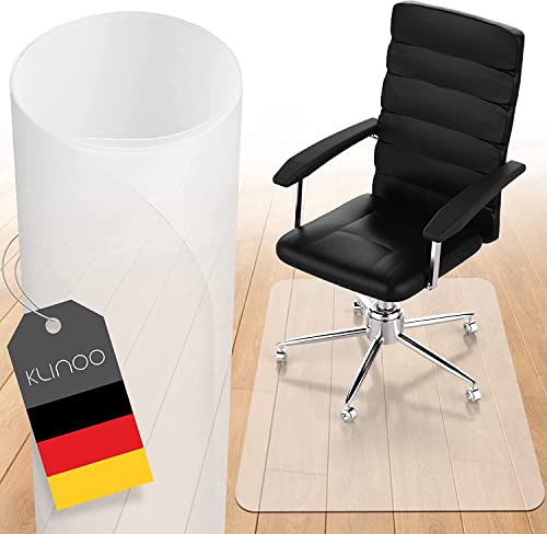 KLINOO Bodenschutzmatte | Bürostuhl Unterlage in milchweiß | Kratzfest | Made in Germany (80x120cm) von KLINOO