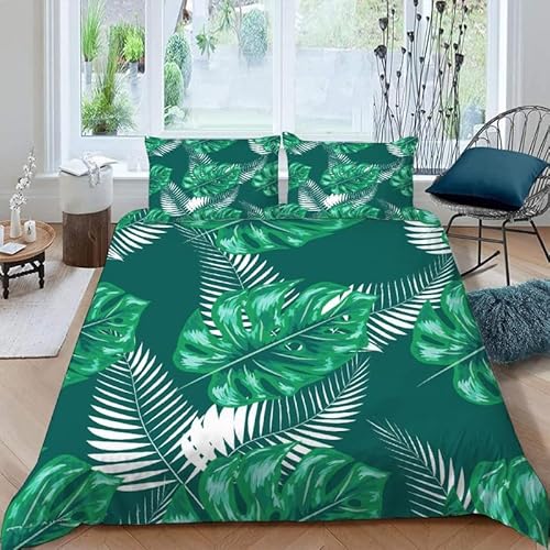 KLJFIGUT Bettwäsche 155x220 Monstera geht Weiche Mikrofaser Bettbezug mit Reißverschluss, Bettwäsche-Sets für Kinder - 1 Bettbezüge und 2 Kissenbezüge 80x80 cm KLJFIGUT Bettwäsche 155x220 Monstera geht Weiche Mikrofaser Bettbezug mit Reißverschluss, Bettwäsche-Sets für Kinder - 1 Bettbezüge und 2 Kissenbezüge 80x80 cm von KLJFIGUT