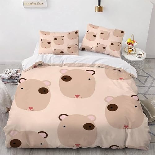 KLJFIGUT Bettwäsche 155x220 Tier Weiche Mikrofaser Bettbezug mit Reißverschluss, Bettwäsche-Sets für Kinder - 1 Bettbezüge und 2 Kissenbezüge 80x80 cm KLJFIGUT Bettwäsche 155x220 Tier Weiche Mikrofaser Bettbezug mit Reißverschluss, Bettwäsche-Sets für Kinder - 1 Bettbezüge und 2 Kissenbezüge 80x80 cm von KLJFIGUT