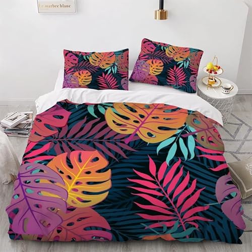 KLJFIGUT Bettwäsche 200x200 Monstera geht 3 Teilig Mikrofaser Bettbezug für Kinder Jugendliche - Wendemotiv Bettbezüge mit Reißverschluss + 2 Kissenbezug 80x80 cm KLJFIGUT Bettwäsche 200x200 Monstera geht 3 Teilig Mikrofaser Bettbezug für Kinder Jugendliche - Wendemotiv Bettbezüge mit Reißverschluss + 2 Kissenbezug 80x80 cm von KLJFIGUT