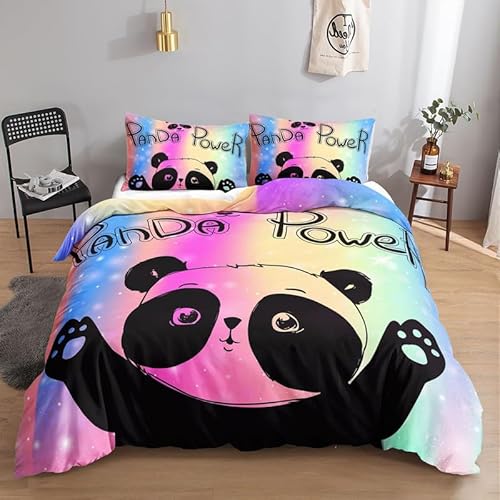 KLJFIGUT Bettwäsche 200x200 Riesenpanda 3 Teilig Mikrofaser Bettbezug für Kinder Jugendliche - Wendemotiv Bettbezüge mit Reißverschluss + 2 Kissenbezug 80x80 cm KLJFIGUT Bettwäsche 200x200 Riesenpanda 3 Teilig Mikrofaser Bettbezug für Kinder Jugendliche - Wendemotiv Bettbezüge mit Reißverschluss + 2 Kissenbezug 80x80 cm von KLJFIGUT