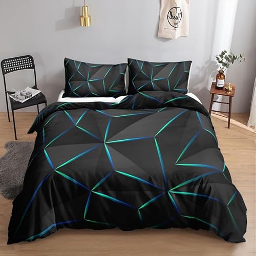 KLJFIGUT Bettwäsche 200x220 Geometrisches Muster Weiche Mikrofaser Bettbezug mit Reißverschluss, Atmungsaktive Bettbezüge und 2 Kissenbezug 80x80 für Kinder Erwachsene Jugendliche KLJFIGUT Bettwäsche 200x220 Geometrisches Muster Weiche Mikrofaser Bettbezug mit Reißverschluss, Atmungsaktive Bettbezüge und 2 Kissenbezug 80x80 für Kinder Erwachsene Jugendliche von KLJFIGUT
