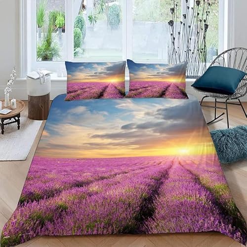 KLJFIGUT Bettwäsche 200x220 Lavendel Weiche Mikrofaser Bettbezug mit Reißverschluss, Atmungsaktive Bettbezüge und 2 Kissenbezug 80x80 für Kinder Erwachsene Jugendliche KLJFIGUT Bettwäsche 200x220 Lavendel Weiche Mikrofaser Bettbezug mit Reißverschluss, Atmungsaktive Bettbezüge und 2 Kissenbezug 80x80 für Kinder Erwachsene Jugendliche von KLJFIGUT