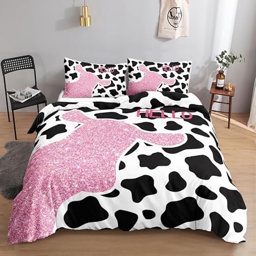KLJFIGUT Bettwäsche 200x220 Milchkuh Weiche Mikrofaser Bettbezug mit Reißverschluss, Atmungsaktive Bettbezüge und 2 Kissenbezug 80x80 für Kinder Erwachsene Jugendliche KLJFIGUT Bettwäsche 200x220 Milchkuh Weiche Mikrofaser Bettbezug mit Reißverschluss, Atmungsaktive Bettbezüge und 2 Kissenbezug 80x80 für Kinder Erwachsene Jugendliche von KLJFIGUT