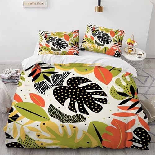 KLJFIGUT Bettwäsche 200x220 Monstera geht Weiche Mikrofaser Bettbezug mit Reißverschluss, Atmungsaktive Bettbezüge und 2 Kissenbezug 80x80 für Kinder Erwachsene Jugendliche KLJFIGUT Bettwäsche 200x220 Monstera geht Weiche Mikrofaser Bettbezug mit Reißverschluss, Atmungsaktive Bettbezüge und 2 Kissenbezug 80x80 für Kinder Erwachsene Jugendliche von KLJFIGUT