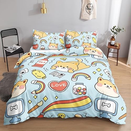 KLJFIGUT Bettwäsche 220x240 Katze Weiche Mikrofaser Bettbezug Set mit Reißverschluss, 1 Bettbezüge mit 2 Kissenbezug 80x80cm, Atmungsaktive Bettwäsche-Sets für Erwachsener KLJFIGUT Bettwäsche 220x240 Katze Weiche Mikrofaser Bettbezug Set mit Reißverschluss, 1 Bettbezüge mit 2 Kissenbezug 80x80cm, Atmungsaktive Bettwäsche-Sets für Erwachsener von KLJFIGUT