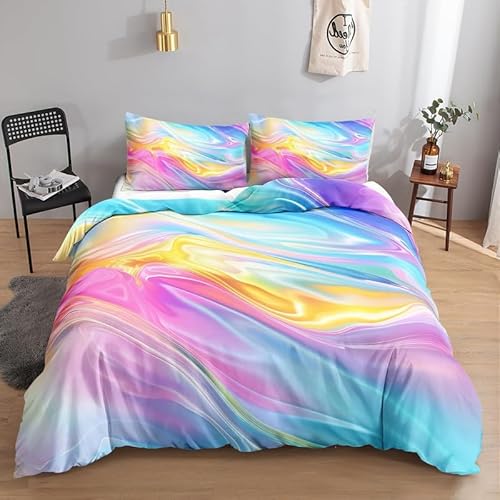 KLJFIGUT Bettwäsche 220x240 Marmor Weiche Mikrofaser Bettbezug Set mit Reißverschluss, 1 Bettbezüge mit 2 Kissenbezug 80x80cm, Atmungsaktive Bettwäsche-Sets für Erwachsener KLJFIGUT Bettwäsche 220x240 Marmor Weiche Mikrofaser Bettbezug Set mit Reißverschluss, 1 Bettbezüge mit 2 Kissenbezug 80x80cm, Atmungsaktive Bettwäsche-Sets für Erwachsener von KLJFIGUT