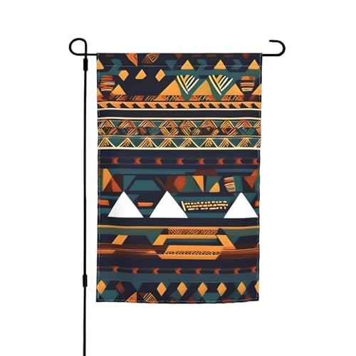 Afrikanisches ethnisches Muster, farbecht, Gartenflaggen, Ganzjahresflagge, Outdoor-Hofdekoration für Veranden von KLJnmbb