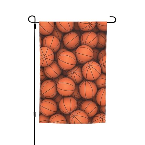 Basketball-Flagge mit orangefarbenem Druck, lichtbeständig, für alle Jahreszeiten, für den Außenbereich, Hof, Dekoration für Veranden Basketball-Flagge mit orangefarbenem Druck, lichtbeständig, für alle Jahreszeiten, für den Außenbereich, Hof, Dekoration für Veranden von KLJnmbb
