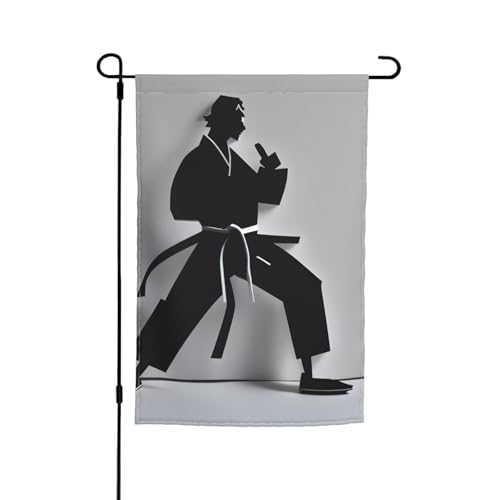 Beeindruckende Gartenflaggen mit Karate-Motiv, farbecht, für alle Jahreszeiten, für den Außenbereich, Hof, Dekoration für Veranden Beeindruckende Gartenflaggen mit Karate-Motiv, farbecht, für alle Jahreszeiten, für den Außenbereich, Hof, Dekoration für Veranden von KLJnmbb