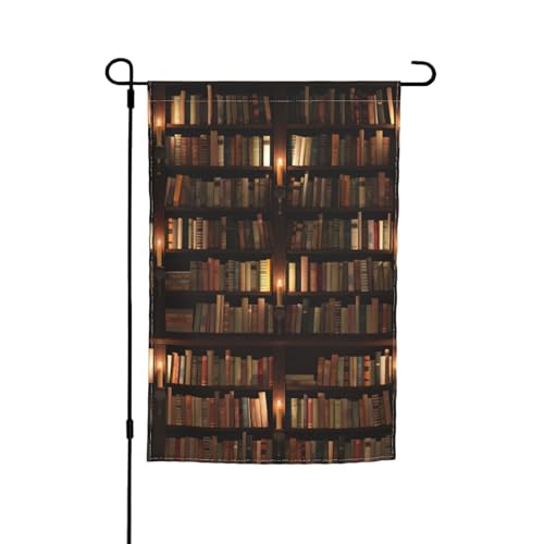 Bibliotheks-Bücherregal, Buchdruck, lichtbeständig, Gartenflaggen, Ganzjahresflagge, Outdoor-Hof-Dekoration für Veranden Bibliotheks-Bücherregal, Buchdruck, lichtbeständig, Gartenflaggen, Ganzjahresflagge, Outdoor-Hof-Dekoration für Veranden von KLJnmbb