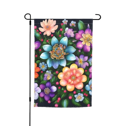 Blumen-Diamant-Gemälde, Druck, lichtbeständig, Gartenflaggen, Ganzjahresflagge, Outdoor-Hof-Dekoration für Veranden Blumen-Diamant-Gemälde, Druck, lichtbeständig, Gartenflaggen, Ganzjahresflagge, Outdoor-Hof-Dekoration für Veranden von KLJnmbb