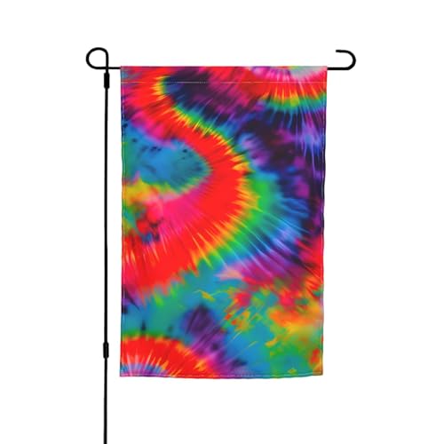 Bunte Batikmuster-Druck, lichtbeständig, Gartenflaggen, Ganzjahresflagge, Outdoor-Hof-Dekoration für Veranden Bunte Batikmuster-Druck, lichtbeständig, Gartenflaggen, Ganzjahresflagge, Outdoor-Hof-Dekoration für Veranden von KLJnmbb