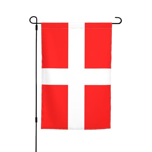 Dänemark-Flagge, Druck, lichtbeständig, Gartenflaggen, Ganzjahresflagge, Outdoor-Hof-Dekoration für Veranden Dänemark-Flagge, Druck, lichtbeständig, Gartenflaggen, Ganzjahresflagge, Outdoor-Hof-Dekoration für Veranden von KLJnmbb