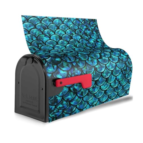 Fischschuppe. Bedruckte stilvolle Briefkastenabdeckung, wasserdicht, einfache Installation, passend für jede Jahreszeit, Briefkastenabdeckung Fischschuppe. Bedruckte stilvolle Briefkastenabdeckung, wasserdicht, einfache Installation, passend für jede Jahreszeit, Briefkastenabdeckung von KLJnmbb