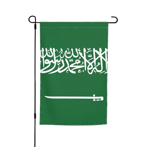 Flagge von Saudi-Arabien, Druck, lichtbeständig, Gartenflagge, Ganzjahresflagge, Outdoor-Hofdekoration für Veranden von KLJnmbb