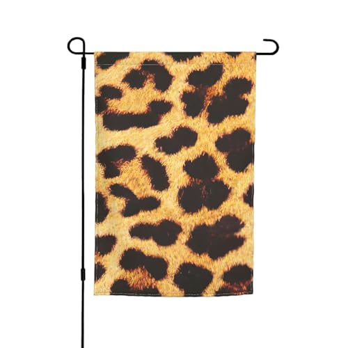 Gartenflaggen mit Leopardenmuster, lichtbeständig, für alle Jahreszeiten, für den Außenbereich, Hofdekoration für Veranden von KLJnmbb