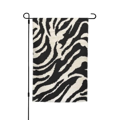 Gartenflaggen mit Zebra-Tierdruck, lichtbeständig, für alle Jahreszeiten, für den Außenbereich, Hofdekoration für Veranden von KLJnmbb