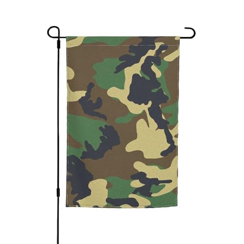Grüne Militär-Camouflage-Druck, lichtbeständig, Gartenflagge, Ganzjahresflagge, Outdoor-Hof-Dekoration für Veranden Grüne Militär-Camouflage-Druck, lichtbeständig, Gartenflagge, Ganzjahresflagge, Outdoor-Hof-Dekoration für Veranden von KLJnmbb