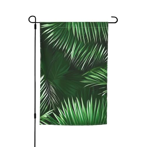 Grüne Palmenblätter, tropische Pflanzen, Druck, lichtbeständig, Gartenflaggen, Ganzjahresflagge, Outdoor-Hofdekoration für Veranden Grüne Palmenblätter, tropische Pflanzen, Druck, lichtbeständig, Gartenflaggen, Ganzjahresflagge, Outdoor-Hofdekoration für Veranden von KLJnmbb