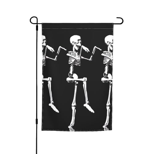 Halloween beweglicher Skelett-Totenkopf-Druck, lichtbeständig, Gartenflagge, Ganzjahresflagge, Outdoor-Hof-Dekoration für Veranden Halloween beweglicher Skelett-Totenkopf-Druck, lichtbeständig, Gartenflagge, Ganzjahresflagge, Outdoor-Hof-Dekoration für Veranden von KLJnmbb