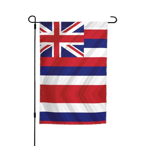 Hawaii-Flagge mit amerikanischem Druck, lichtbeständig, für alle Jahreszeiten, für den Außenbereich, Hofdekoration für Veranden von KLJnmbb