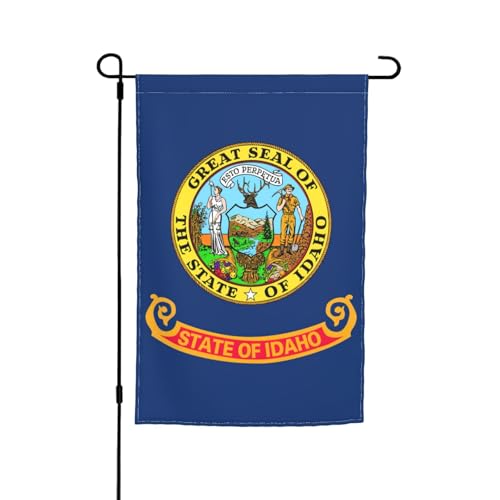 Idaho Staatsflagge, Druck, lichtbeständig, Gartenflaggen, Ganzjahresflagge, Outdoor-Hofdekoration für Veranden von KLJnmbb
