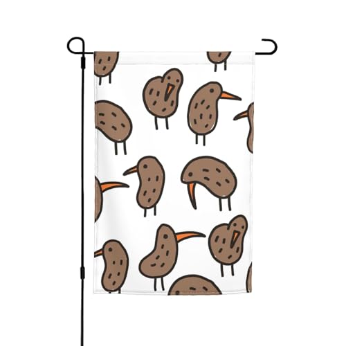 Kiwi-Vögel, niedlicher Druck, lichtbeständig, Gartenflagge, Ganzjahresflagge, Outdoor-Hof-Dekoration für Veranden Kiwi-Vögel, niedlicher Druck, lichtbeständig, Gartenflagge, Ganzjahresflagge, Outdoor-Hof-Dekoration für Veranden von KLJnmbb