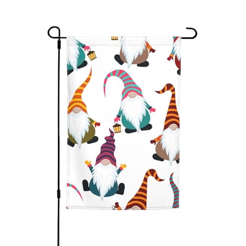 Lustiger Weihnachts-Wichtel-Druck, lichtbeständig, Gartenflagge, Ganzjahresflagge, Outdoor-Hof-Dekoration für Veranden Lustiger Weihnachts-Wichtel-Druck, lichtbeständig, Gartenflagge, Ganzjahresflagge, Outdoor-Hof-Dekoration für Veranden von KLJnmbb