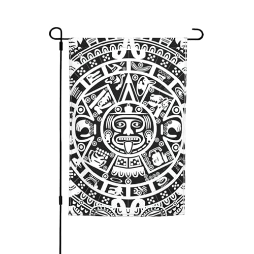 Maya-Kalender-Aufdruck "End Of The World", lichtbeständig, Gartenflaggen, Ganzjahresflagge, Outdoor-Hof-Dekoration für Veranden von KLJnmbb