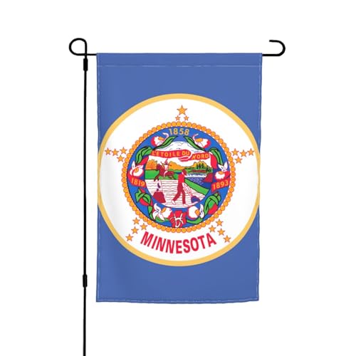 Minnesota State Flag Print Fade Resistant Garden Flags All Season Flag Outdoor Yard Decor For Porches von KLJnmbb