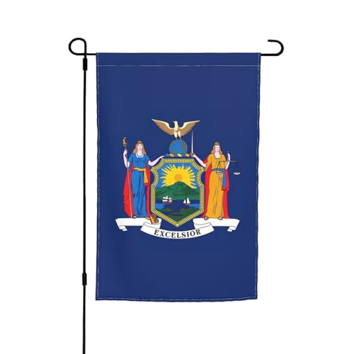 New York State Flag Print Fade Resistant Garden Flags All Season Flag Outdoor Yard Decor For Porches von KLJnmbb
