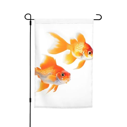 Niedliche Goldfisch-Druck, lichtbeständige Gartenflaggen, Ganzjahresflagge, Outdoor-Hof-Dekoration für Veranden Niedliche Goldfisch-Druck, lichtbeständige Gartenflaggen, Ganzjahresflagge, Outdoor-Hof-Dekoration für Veranden von KLJnmbb
