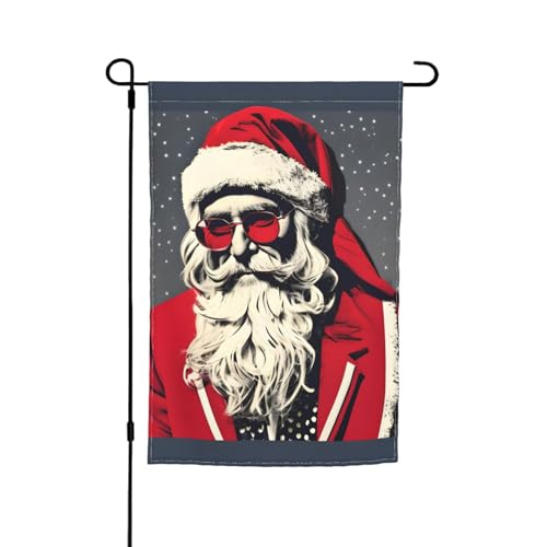 Niedlicher Weihnachtsmann-Druck, lichtbeständig, Gartenflagge, Ganzjahresflagge, Outdoor-Hof-Dekoration für Veranden Niedlicher Weihnachtsmann-Druck, lichtbeständig, Gartenflagge, Ganzjahresflagge, Outdoor-Hof-Dekoration für Veranden von KLJnmbb