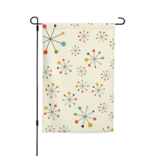 Retro-Gartenflagge, moderner Druck, lichtbeständig, für alle Jahreszeiten, für den Außenbereich, Hof, Dekoration für Veranden von KLJnmbb