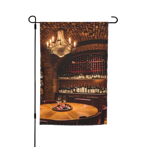 Rotweinkeller-Bild-Druck, lichtbeständige Gartenflaggen, Ganzjahresflagge, Outdoor-Hof-Dekoration für Veranden Rotweinkeller-Bild-Druck, lichtbeständige Gartenflaggen, Ganzjahresflagge, Outdoor-Hof-Dekoration für Veranden von KLJnmbb
