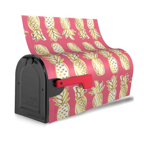 Stilvolle Briefkastenabdeckung mit Ananas-Druck, wasserdicht, einfache Installation, passend für jede Jahreszeit Stilvolle Briefkastenabdeckung mit Ananas-Druck, wasserdicht, einfache Installation, passend für jede Jahreszeit von KLJnmbb