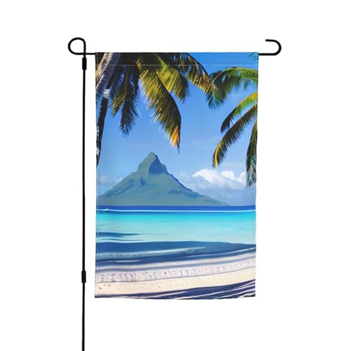Tahiti-Strände, farbbeständige Gartenflaggen, Ganzjahresflagge, Outdoor-Hof-Dekoration für Veranden Tahiti-Strände, farbbeständige Gartenflaggen, Ganzjahresflagge, Outdoor-Hof-Dekoration für Veranden von KLJnmbb