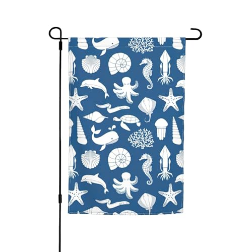 Unterwasser-Gartenflaggen, farbecht, für alle Jahreszeiten, für den Außenbereich, Hof, Dekoration für Veranden Unterwasser-Gartenflaggen, farbecht, für alle Jahreszeiten, für den Außenbereich, Hof, Dekoration für Veranden von KLJnmbb