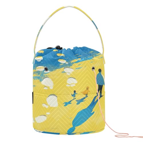 Art Beach Shadow Häkeltasche, tragbar, Aufbewahrungs-Organizer für Stricknadeln, Bolso Para Tejido Art Beach Shadow Häkeltasche, tragbar, Aufbewahrungs-Organizer für Stricknadeln, Bolso Para Tejido von KLL
