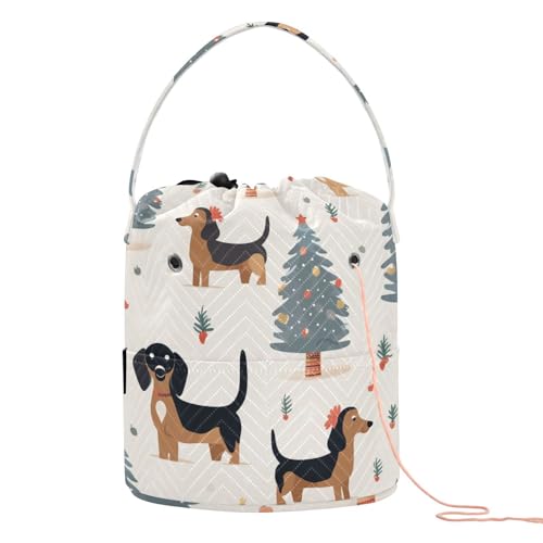 Basteltasche mit Aufschrift "Merry Christmas", tragbar, zum Häkeln, für Strickset, Bolsa, Para, Häkeln, Weiß Basteltasche mit Aufschrift "Merry Christmas", tragbar, zum Häkeln, für Strickset, Bolsa, Para, Häkeln, Weiß von KLL