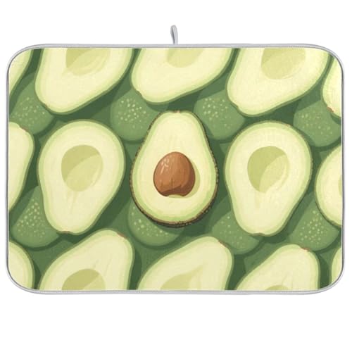 Cartoon-Abtropfmatte, frisches Obst, Avocado, Küchenmatte, Theke, Abtropfmatte, Jumbo-Abtropfmatte, 45,7 x 61 cm von KLL