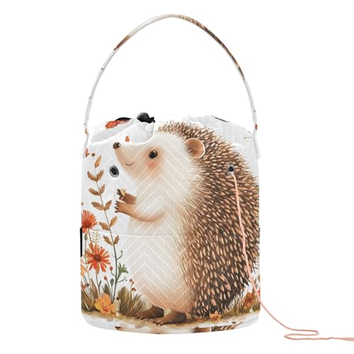 Cartoon-Igel-Häkel-Tragetasche, tragbare Häkeltasche, Garn zum Stricken, Werkzeug-Set de Crochet Para Tejer Cartoon-Igel-Häkel-Tragetasche, tragbare Häkeltasche, Garn zum Stricken, Werkzeug-Set de Crochet Para Tejer von KLL