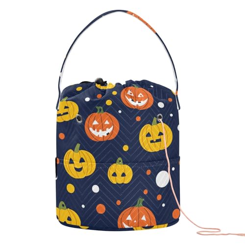 Cartoon-Nadel-Aufbewahrung mit Löchern, niedlicher gelber Weihnachts-Kürbisnadel, Organizer für Strickset, Artikulos para Crochet Cartoon-Nadel-Aufbewahrung mit Löchern, niedlicher gelber Weihnachts-Kürbisnadel, Organizer für Strickset, Artikulos para Crochet von KLL