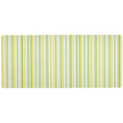 Essentials-Mauspads für den Schreibtisch, unwaschbar, Zitronengelb, Hellgrün, Streifenmuster, 80 x 30 cm von KLL