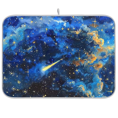Geschirrtuch, Trockner, Abtropfmatte, Motiv: Sternenhimmel, 45,7 x 61 cm, 45,7 x 61 cm, 45,7 x 61 cm Geschirrtuch, Trockner, Abtropfmatte, Motiv: Sternenhimmel, 45,7 x 61 cm, 45,7 x 61 cm, 45,7 x 61 cm von KLL
