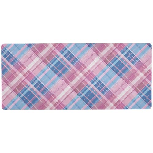 Großes Schreibtisch-Mauspad für Schreibtische, cooles Gaming-Mauspad, 80 x 30 cm, Blush and Blue von KLL