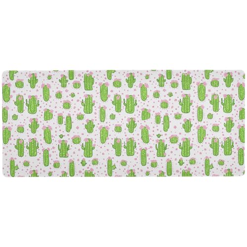 Grüne Kakteen Pfirsichblumen Kritzelei dünnes Schreibtisch-Mauspad zum Schreiben cooles großes Schreibtisch-Mauspad Schreibtisch-Mauspad Schreibtischunterlage 80 x 30 cm Grüne Kakteen Pfirsichblumen Kritzelei dünnes Schreibtisch-Mauspad zum Schreiben cooles großes Schreibtisch-Mauspad Schreibtisch-Mauspad Schreibtischunterlage 80 x 30 cm von KLL